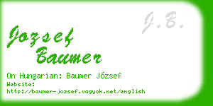 jozsef baumer business card
